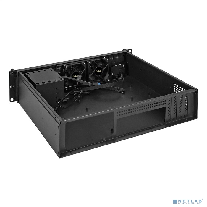 Exegate EX295479RUS Серверный корпус ExeGate Pro 2U380-03 &lt;RM 19&quot;, высота 2U, глубина 380, без БП, USB3.0&gt;