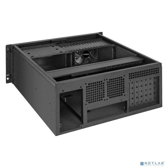 Exegate EX295481RUS Серверный корпус ExeGate Pro 4U450-17 &lt;RM 19&quot;, высота 4U, глубина 450, без БП,2* USB&gt;