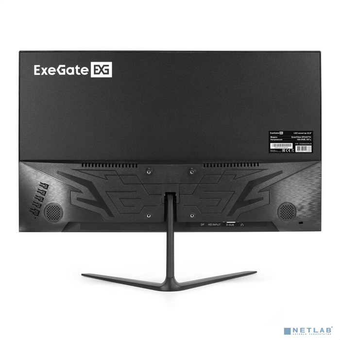 LCD ExeGate 23.8&quot; EP2407TA SmartView черный {IPS 1920x1080 75Hz 5ms 16:9 250cd 1000:1 178/178 D-Sub HDMI1.4  DisplayPort AudioOut встроенный БП FreeSync VESA регулировка наклона} [EX295525RUS]