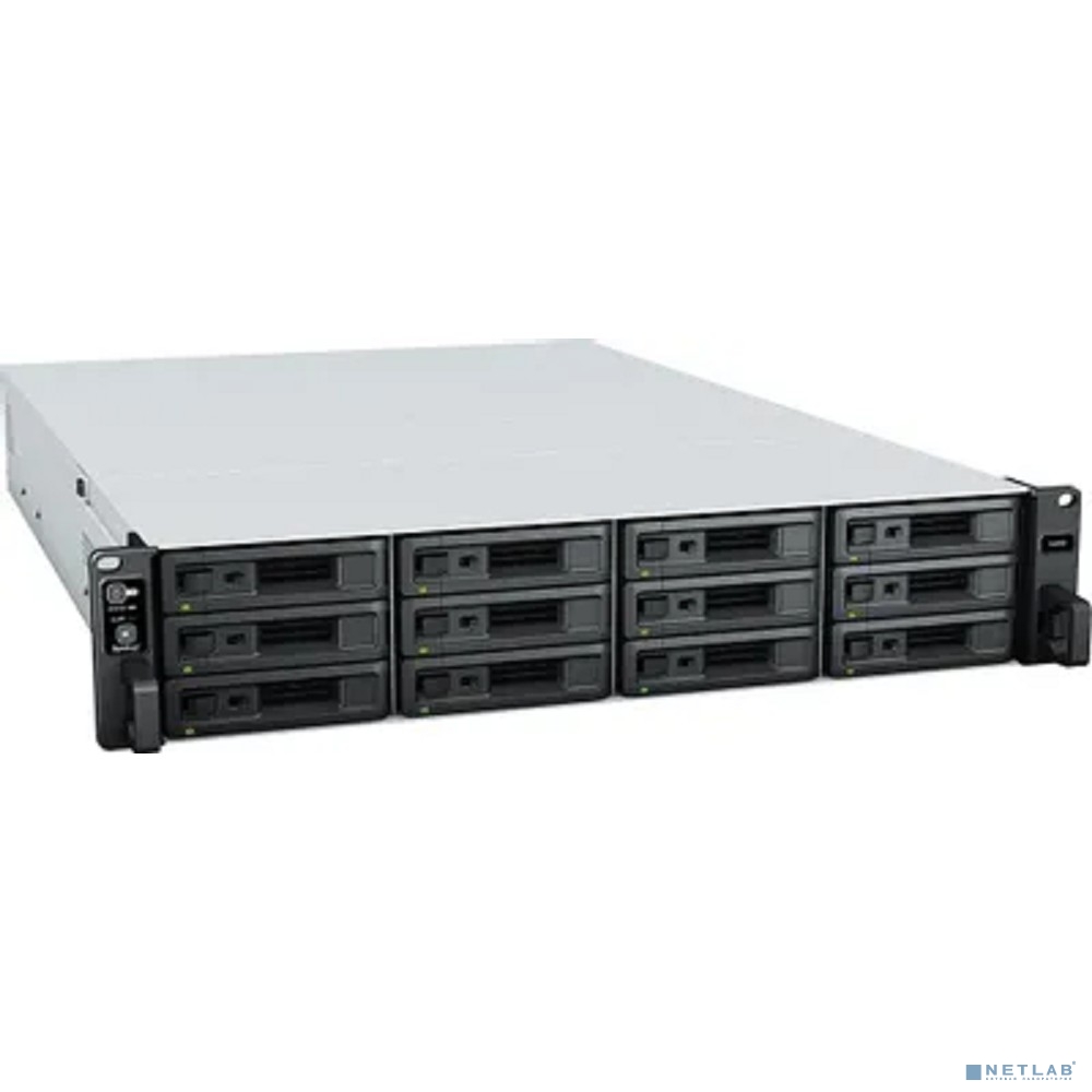 Synology SA6400 НЕЗНАЧИТЕЛЬНОЕ ПОВРЕЖДЕНИЕ УПАКОВКИ ФОТО ПО ЗАПРОСУ Сетевое хранилище 12x3.5"/2.5" SATA, RAID 0/1/5/6/10, 4xGbLAN, 2x10GbLAN, 2xUSB3.2Gen1, 2U, без HDD