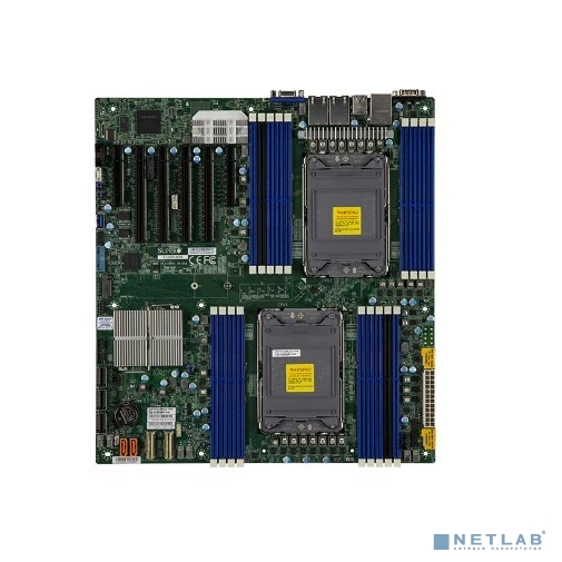 Supermicro MBD-X12DPI-NT6-O Сервер.плата <C621A 2x LGA-4189> <2x SKT-1205L-P4IC-FXC, 1x MCP-260-00042-0N, 2x CBL-0044L>