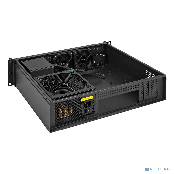 Exegate EX295926RUS Серверный корпус ExeGate Pro 2U380-03 &lt;RM 19&quot;, высота 2U, глубина 380, БП 700RADS, USB3.0&gt;