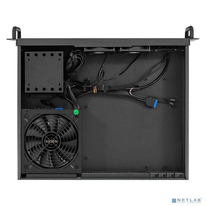 Exegate EX295926RUS Серверный корпус ExeGate Pro 2U380-03 &lt;RM 19&quot;, высота 2U, глубина 380, БП 700RADS, USB3.0&gt;