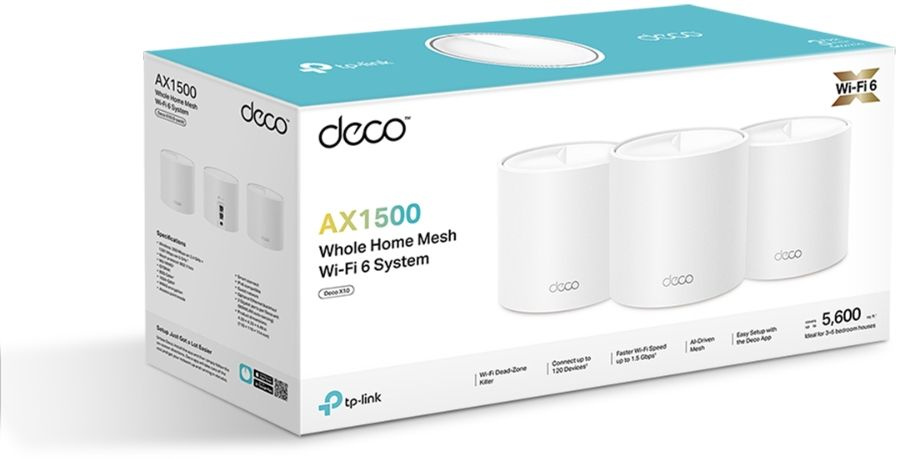 TP-Link Deco X10(3-pack) AX1500 Домашняя Mesh Wi-Fi система