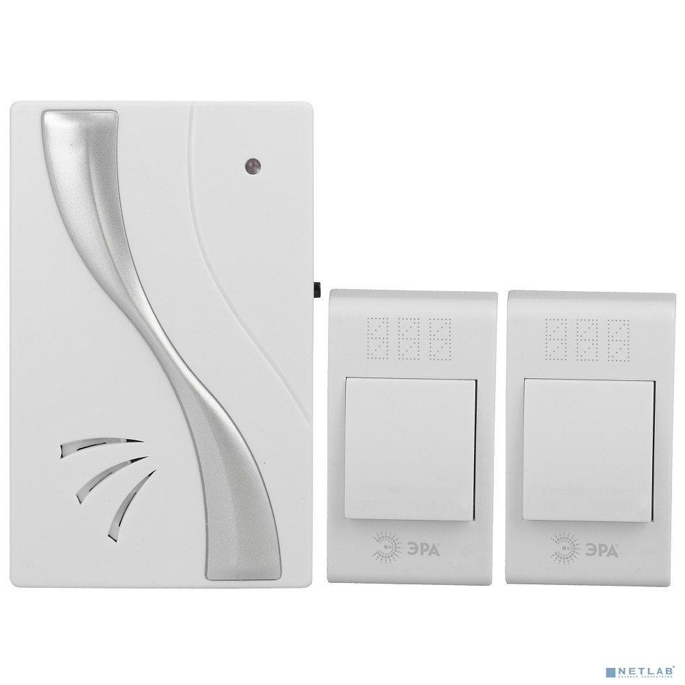 ЭРА Б0019877 Звонок беспроводной TWIN-B {32 мелодии полифония, радиус 100 м}