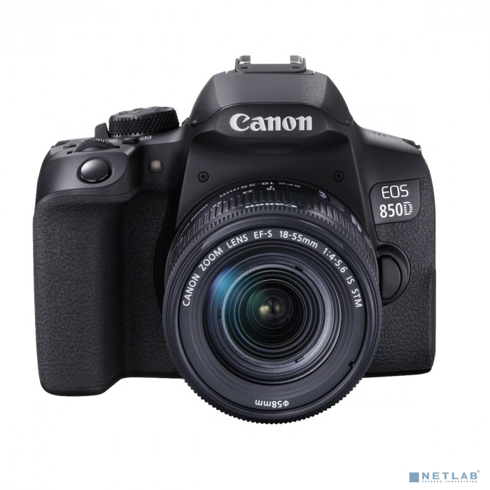 Canon EOS 850D черный {24.1Mpix EF-S 18-55mm f/4-5.6 IS STM 3" 4K 4K SDXC Li-ion}