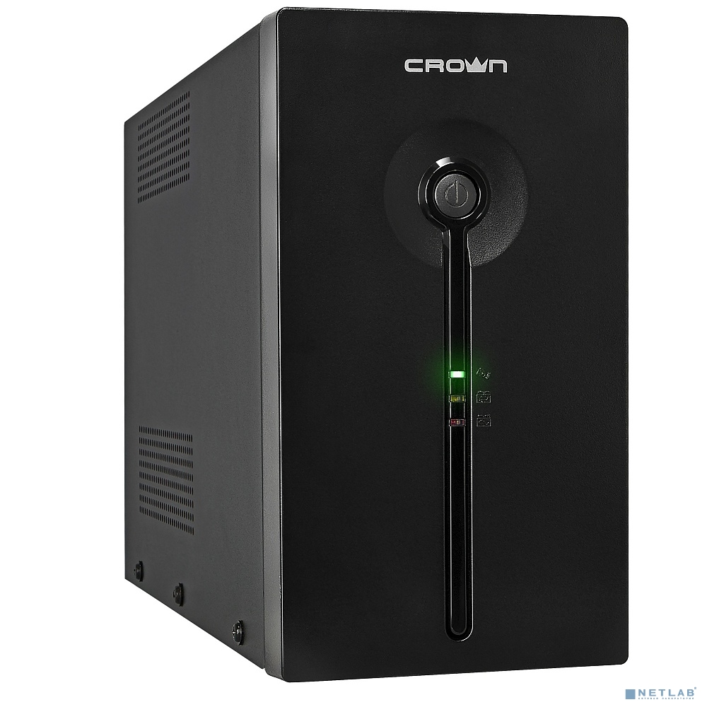 CROWN ИБП CMU-SP1200 COMBO USB {1200VA\720W, металл, 2x12V/9AH, 4*IEC + 2*EURO+1*IEC bybass} (CM000001874)