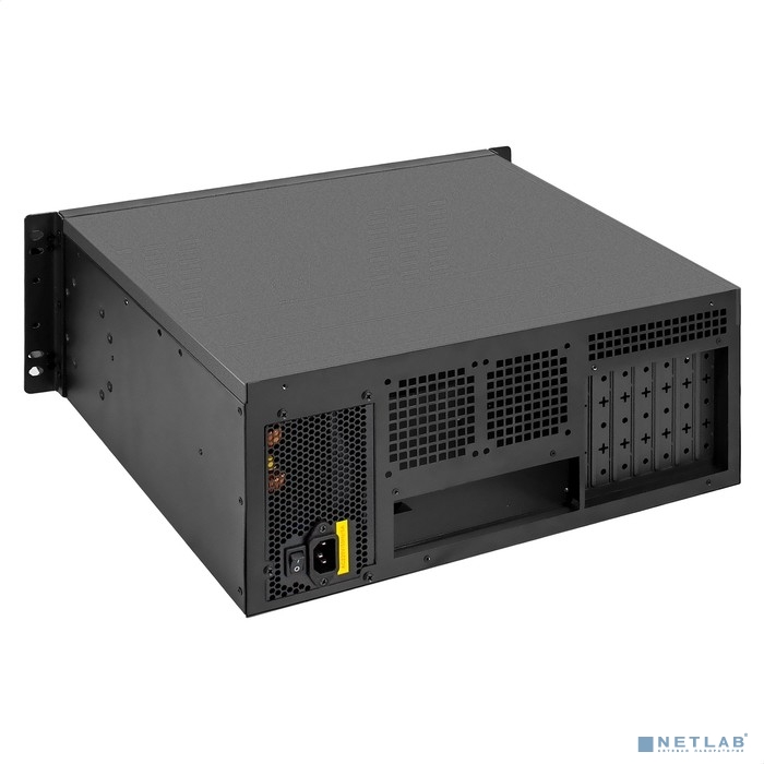 Exegate EX295891RUS Серверный корпус ExeGate Pro 4U350-02 &lt;RM 19&quot;, высота 4U, глубина 350, БП 600RADS, 2*USB&gt;