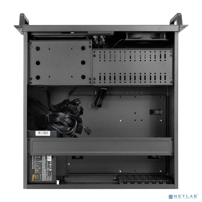 Exegate EX295906RUS Серверный корпус ExeGate Pro 4U450-17 &lt;RM 19&quot;, высота 4U, глубина 450, БП 1200ADS, 2*USB&gt;