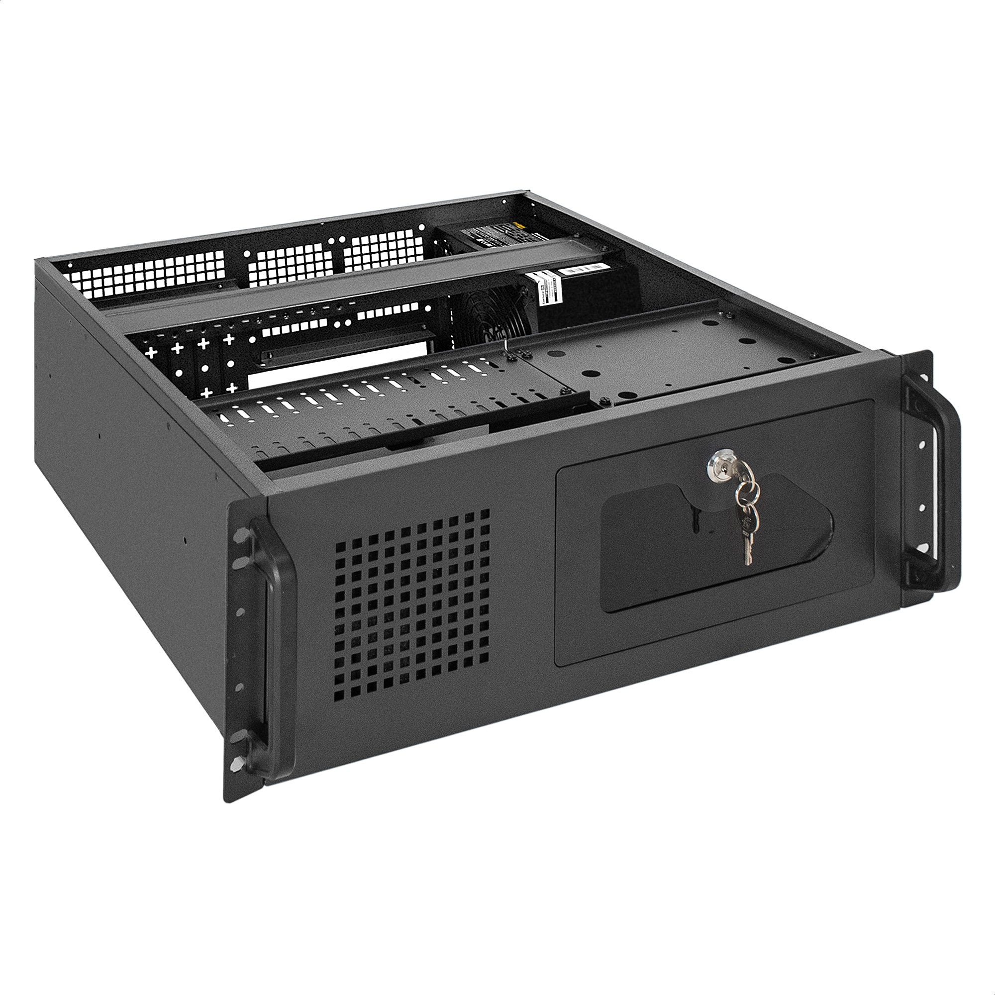 Exegate EX295908RUS Серверный корпус ExeGate Pro 4U450-17 <RM 19", высота 4U, глубина 450, БП 600PPH-SE 80 PLUS® Bronze, 2*USB> Exegate EX295908RUS Серверный корпус ExeGate Pro 4U450-17 <RM 19", высота 4U, глубина 450, БП 600PPH-SE 80 PLUS® Bronze, 2*USB>