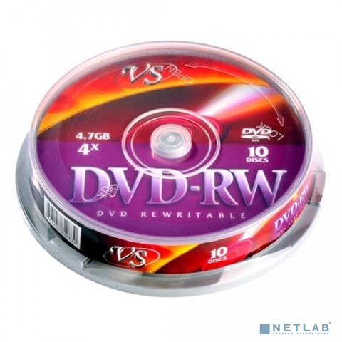 Диски VS DVD-RW 4,7 GB 4x CB/10 (620830)