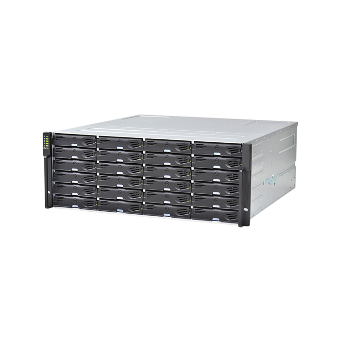 EonStor DS 2000 [DS2024R2C000B-8U32] Gen2 4U/24bay, Dual Redundant controller subsystem including 2x12Gb SAS EXP. Port, 8x1G iSCSI ports +2x host board slot(s), 2x2GB, 2x(PSU+FAN Module),