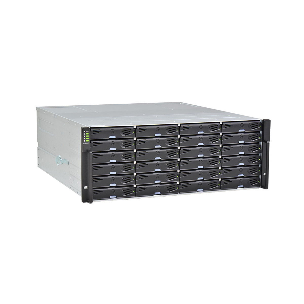 EonStor DS 2000 [DS2024R2C000B-8U32] Gen2 4U/24bay, Dual Redundant controller subsystem including 2x12Gb SAS EXP. Port, 8x1G iSCSI ports +2x host board slot(s), 2x2GB, 2x(PSU+FAN Module),