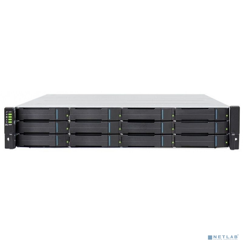 Infortrend DS1012R2C000B-8U32 EonStor DS 1000 Gen2 2U/12bay, High IOPS solutions, Dual Redundant controller subsystem including 2x12Gb SAS EXP.