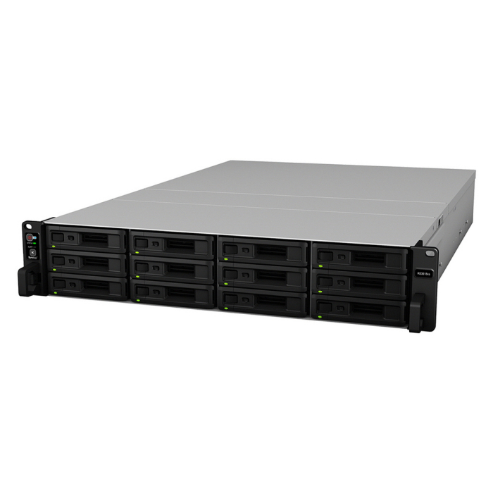 Synology RS3618XS Сетевое хранилище Rack 2U QC2,4Ghz/8Gb upto 64/RAID0,1,10,5,6/up to12HP HDDs SATA(3,5'or2,5') upto 36 with 2xRX1217(RP), 2xUSB, 4GigEth (+2Expslot), iSCSI, 2xIPcam (upto75), 1xPS