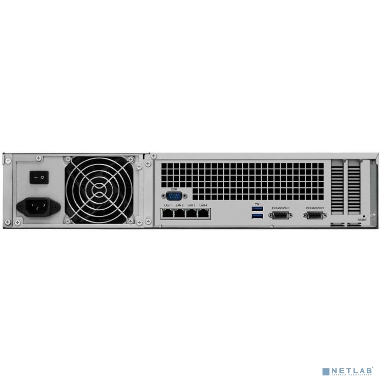 Synology RS3618XS Сетевое хранилище Rack 2U QC2,4Ghz/8Gb upto 64/RAID0,1,10,5,6/up to12HP HDDs SATA(3,5'or2,5') upto 36 with 2xRX1217(RP), 2xUSB, 4GigEth (+2Expslot), iSCSI, 2xIPcam (upto75), 1xPS