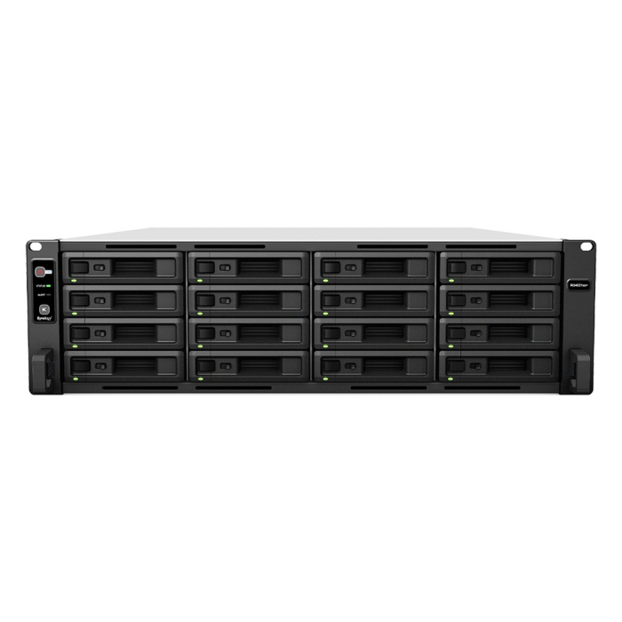 Synology RS4021xs+ 8C2,1Ghz/16Gb (64)/RAID0,1,10,5,6/upto16HP HDDs SATA(3,5'or2,5')upto 40 with 2xRX1217(RP)/2xUSB/4xGE+2x10GE/2xPCIe/iSCSI/2xIPcam(upto90)/2xRPS/no rail/5YW' repl RS4017xs+