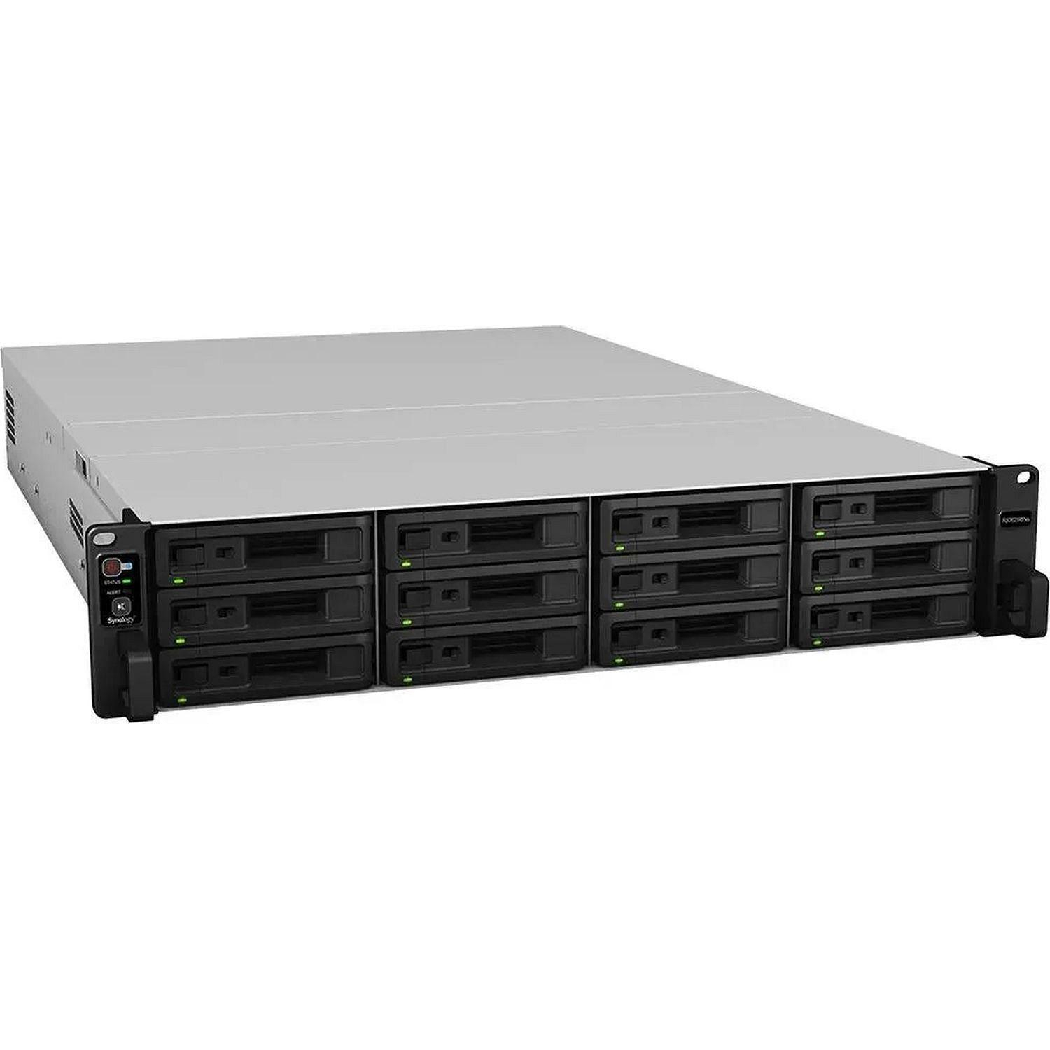 Synology RS3621RPxs Сетевое хранилище 6C2,2 ГГц / 8 ГБ (64) / RAID0,1,10,5,6 / жесткие диски до 12HP SATA  до 36 с 2xRX1217 (RP) / 2xUSB / 4xGE / 2xPCIe / iSCSI / 2xIPcam (до 75) / 2xRPS