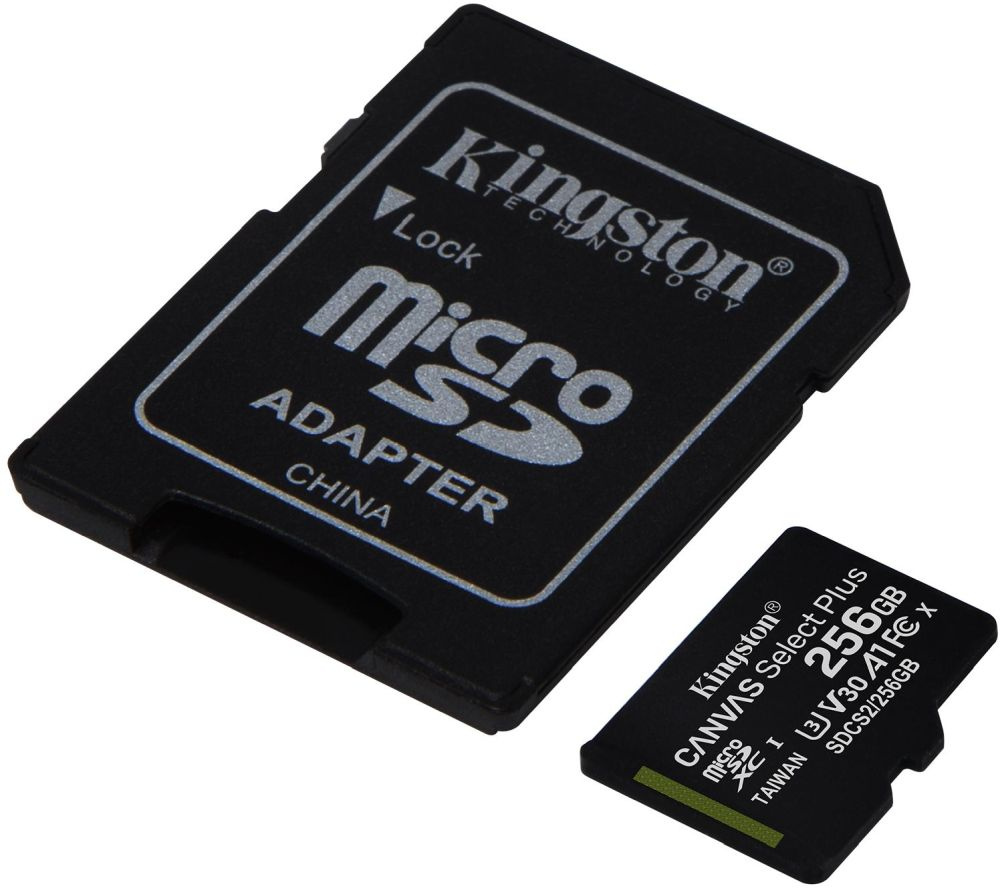 Micro SecureDigital 256Gb Kingston SDCS2/256GB {MicroSDXC Class 10 UHS-I, SD adapter}