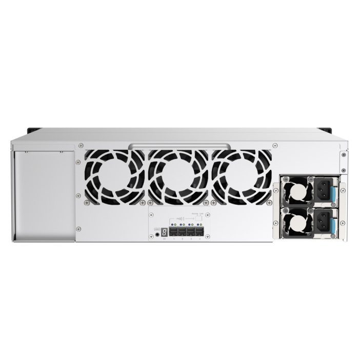 QNAP TL-R1620Sep-RP SAS-модуль расширения, 16 отсеков 3,5&quot;/2,5&quot; SAS/SATA 12/6 Гбит/с, стоечное исполнение, 2 блока питания.