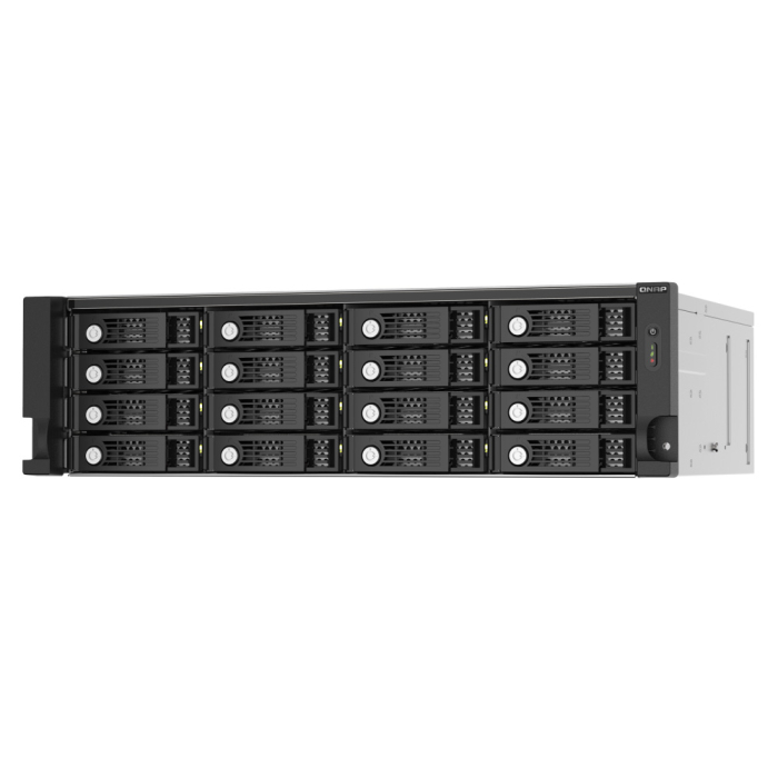 QNAP TL-R1620Sep-RP SAS-модуль расширения, 16 отсеков 3,5&quot;/2,5&quot; SAS/SATA 12/6 Гбит/с, стоечное исполнение, 2 блока питания.