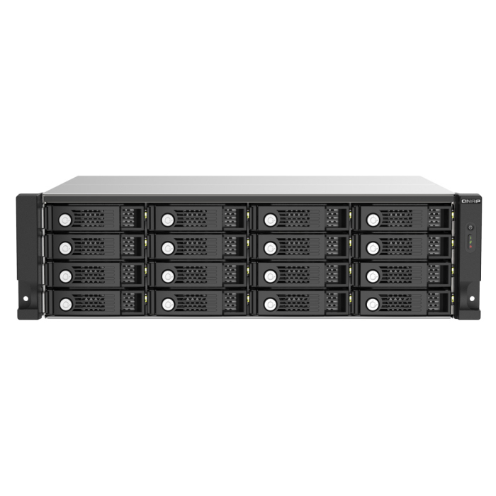 QNAP TL-R1620Sep-RP SAS-модуль расширения, 16 отсеков 3,5&quot;/2,5&quot; SAS/SATA 12/6 Гбит/с, стоечное исполнение, 2 блока питания.