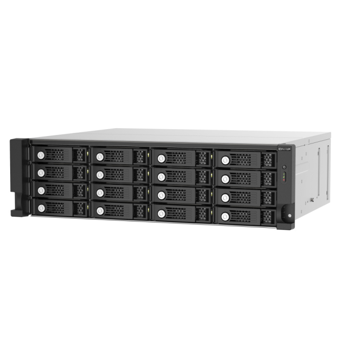 QNAP TL-R1620Sep-RP SAS-модуль расширения, 16 отсеков 3,5&quot;/2,5&quot; SAS/SATA 12/6 Гбит/с, стоечное исполнение, 2 блока питания.