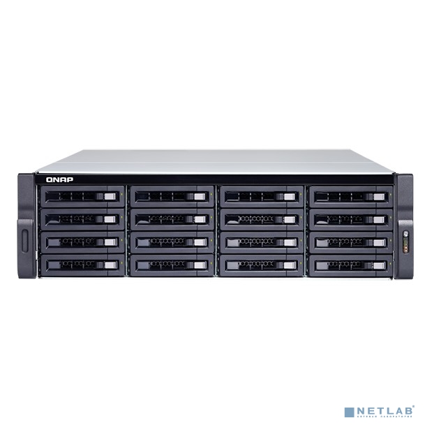 QNAP TS-1683XU-RP-E2124-16G Сетевое хоранилище 16-Bay (16x 2.5&quot;/3.5&quot; SATA HDD/SSD), Intel Xeon E-2124 4-core 3.3 GHz (up to 4.3 GHz), 16 GB DDR4 ECC RAM (2 x 8GB) up to 64 GB ( 4 x 16 GB)