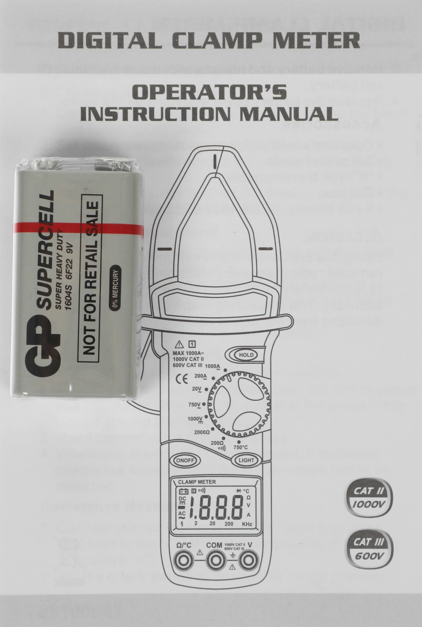 Mastech (13-1310) Токоизмерительные клещи MS2001C Mastech (13-1310) Токоизмерительные клещи MS2001C