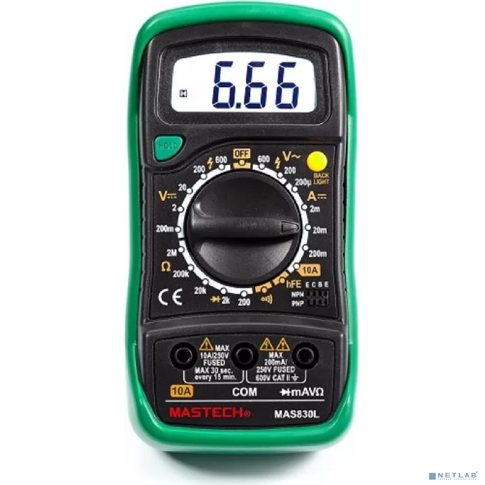 Mastech (13-2007) Портативный мультиметр MAS830L