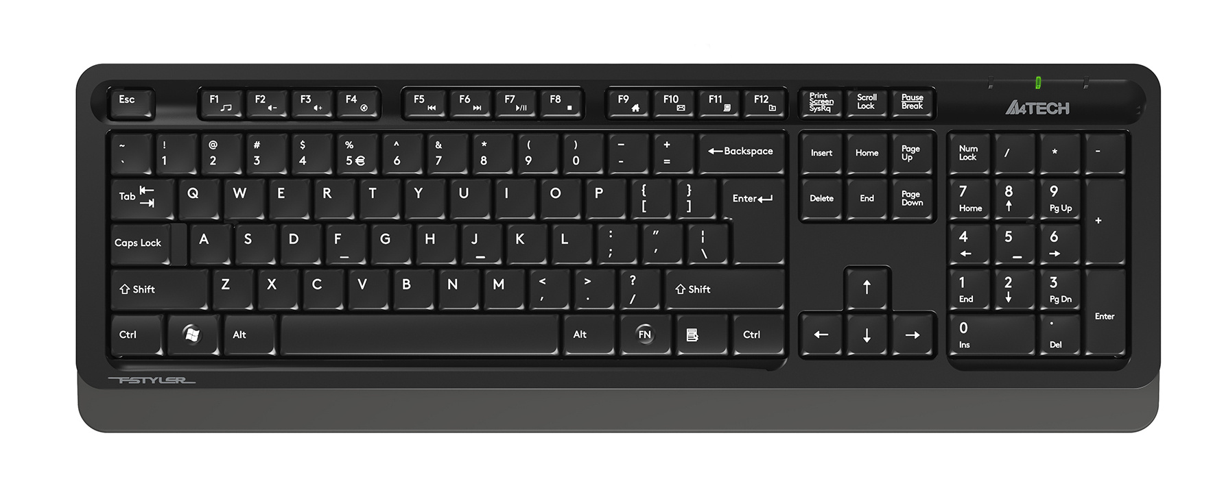 Комплект кл-ра+мышь беспров. A4Tech Fstyler FG1010S black/grey USB (FG1010S GREY) Комплект кл-ра+мышь беспров. A4Tech Fstyler FG1010S black/grey USB (FG1010S GREY)