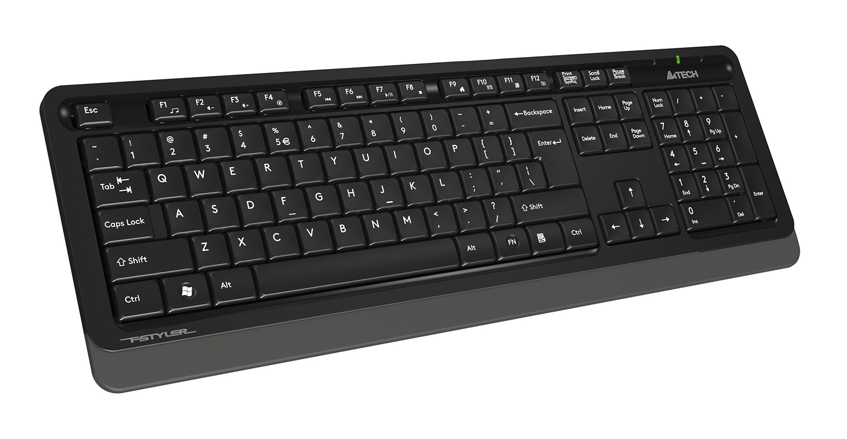 Комплект кл-ра+мышь беспров. A4Tech Fstyler FG1010S black/grey USB (FG1010S GREY) Комплект кл-ра+мышь беспров. A4Tech Fstyler FG1010S black/grey USB (FG1010S GREY)