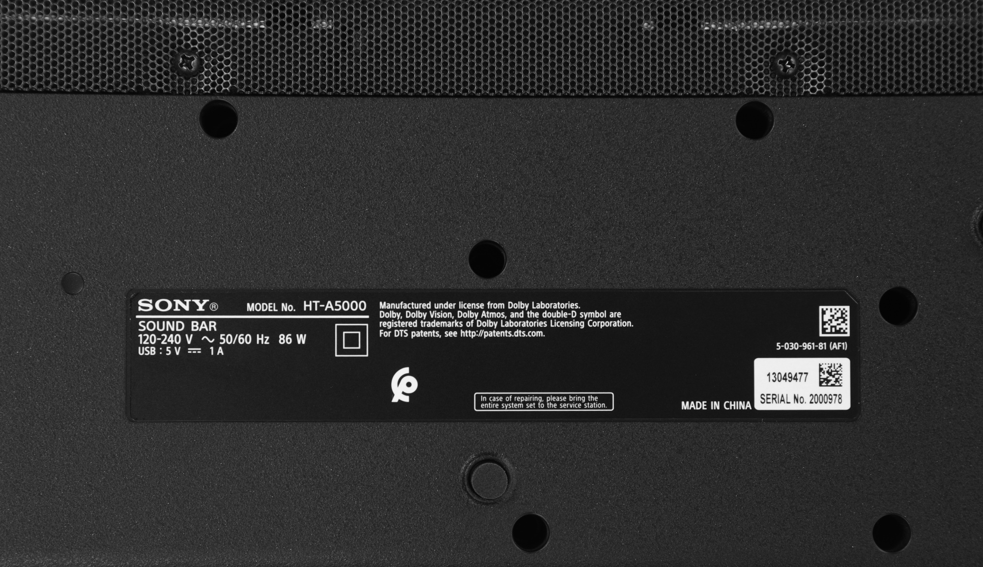 SONY HT-A5000