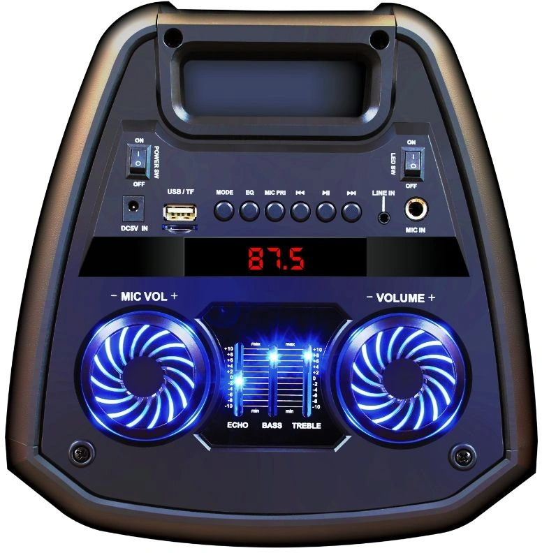 Ginzzu GM-208, Акустическая система, Midi RGB/BT/USB/TF/FM/ДУ