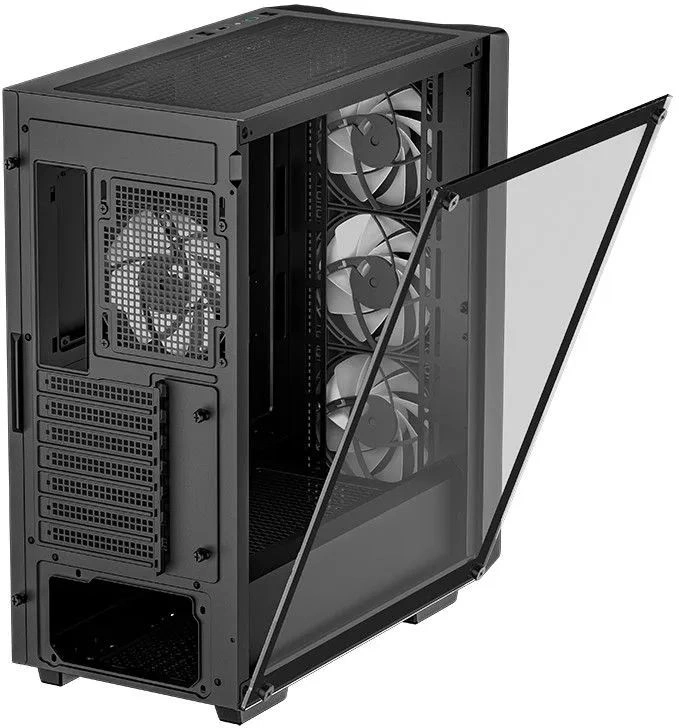 Deepcool CC560 V2 черный без БП ATX 4x120mm 1xUSB2.0 1xUSB3.0 audio bott PSU [R-CC560-BKGAA4-G-2]