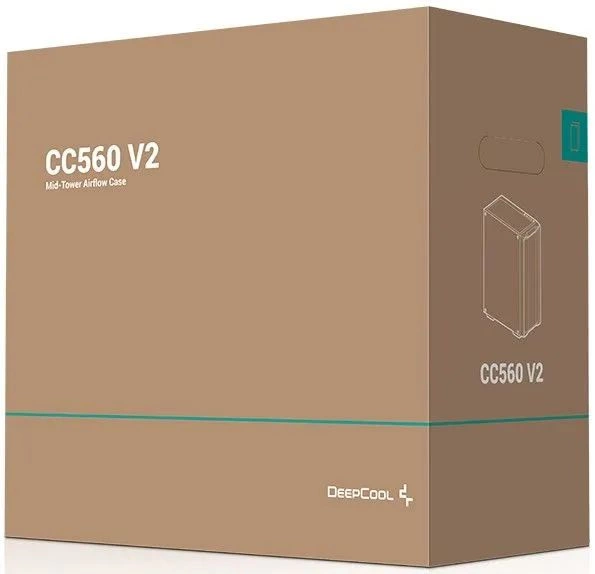 Deepcool CC560 V2 черный без БП ATX 4x120mm 1xUSB2.0 1xUSB3.0 audio bott PSU [R-CC560-BKGAA4-G-2]