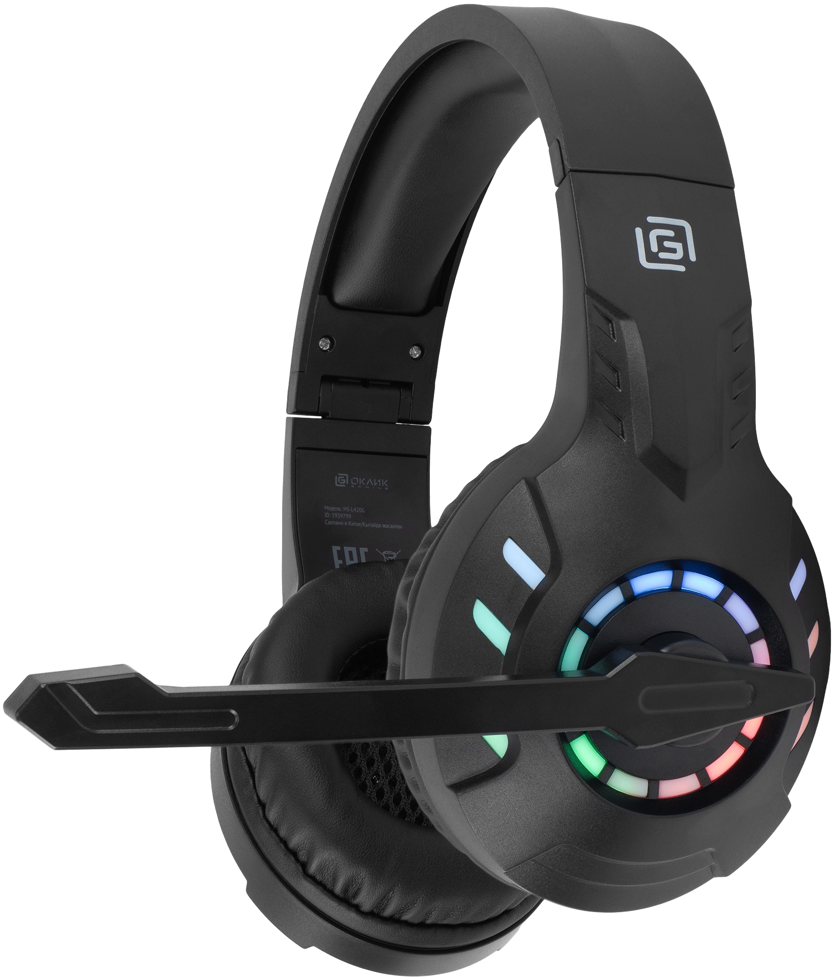Oklick Наушники с микрофоном Оклик HS-L420G черный накладные BT (1939799) Oklick Наушники с микрофоном Оклик HS-L420G черный накладные BT (1939799)