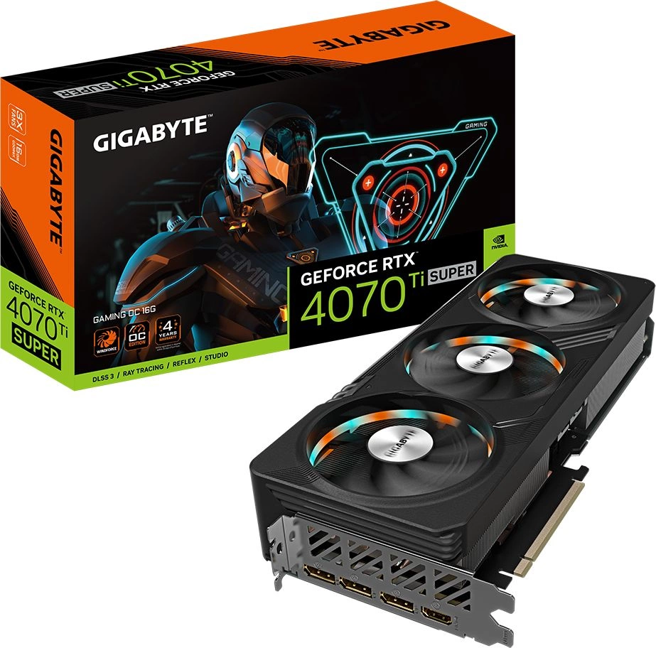 Gigabyte GV-N407TSGAMING OC-16GD  RTX4070Ti SUPER GAMING OC 16GB  RTL