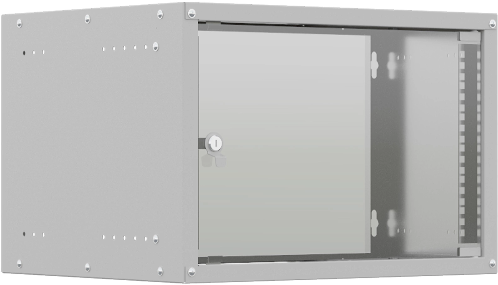 NTSS Шкаф настенный телекоммуникационный NTSS LIME 6U 550х350х370мм, 2 профиля 19, дверь стеклянная, боковые стенки несъемные, разобранный, серый RAL 7035 NTSS-WL6U5535GS NTSS Шкаф настенный телекоммуникационный NTSS LIME 6U 550х350х370мм, 2 профиля 19, дверь стеклянная, боковые стенки несъемные, разобранный, серый RAL 7035 NTSS-WL6U5535GS