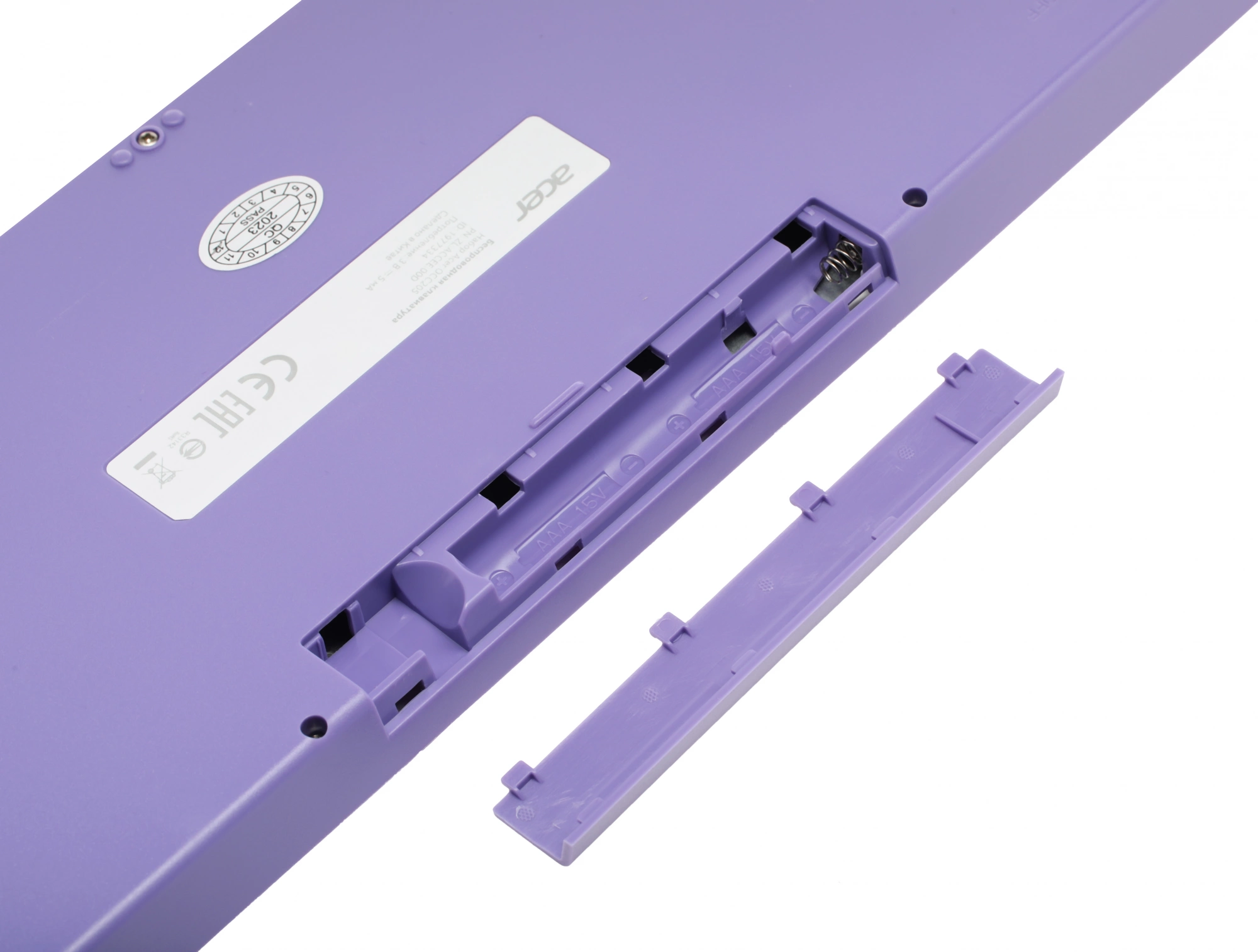 Acer OCC205 [ZL.ACCEE.00D] Комплект (клавиатура+мышь) клав:фиолетовый мышь:фиолетовый USB беспроводная slim