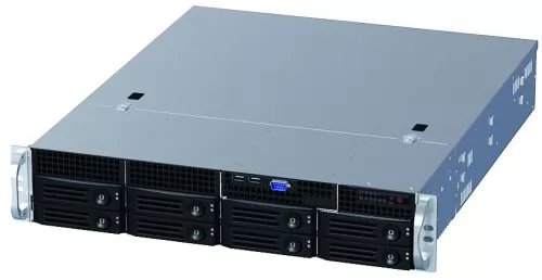 Ablecom CS-R25-31P 2U rackmount, 8+1 trays, 550W CRPS PSU(1+1) /  21&quot; depth chassis / Supports ATX, Micro-ATX and Mini-ITX motherboards