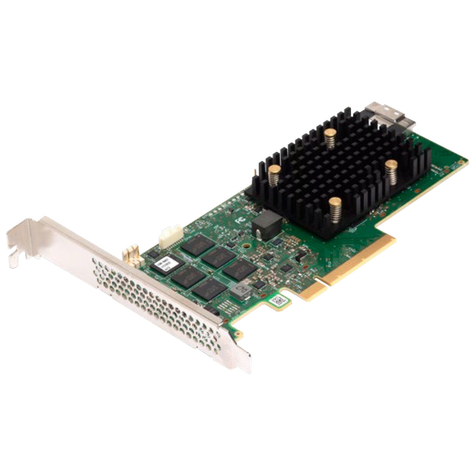 Broadcom 05-50077-03 Контроллер SAS LSI 9500-8i SGL 05-50077-03 PCIe v4 x8 LP, Tri-Mode SAS/SATA/NVMe 12G HBA, 8port(1*int SFF8654), 3808 IOC, RTL {5}