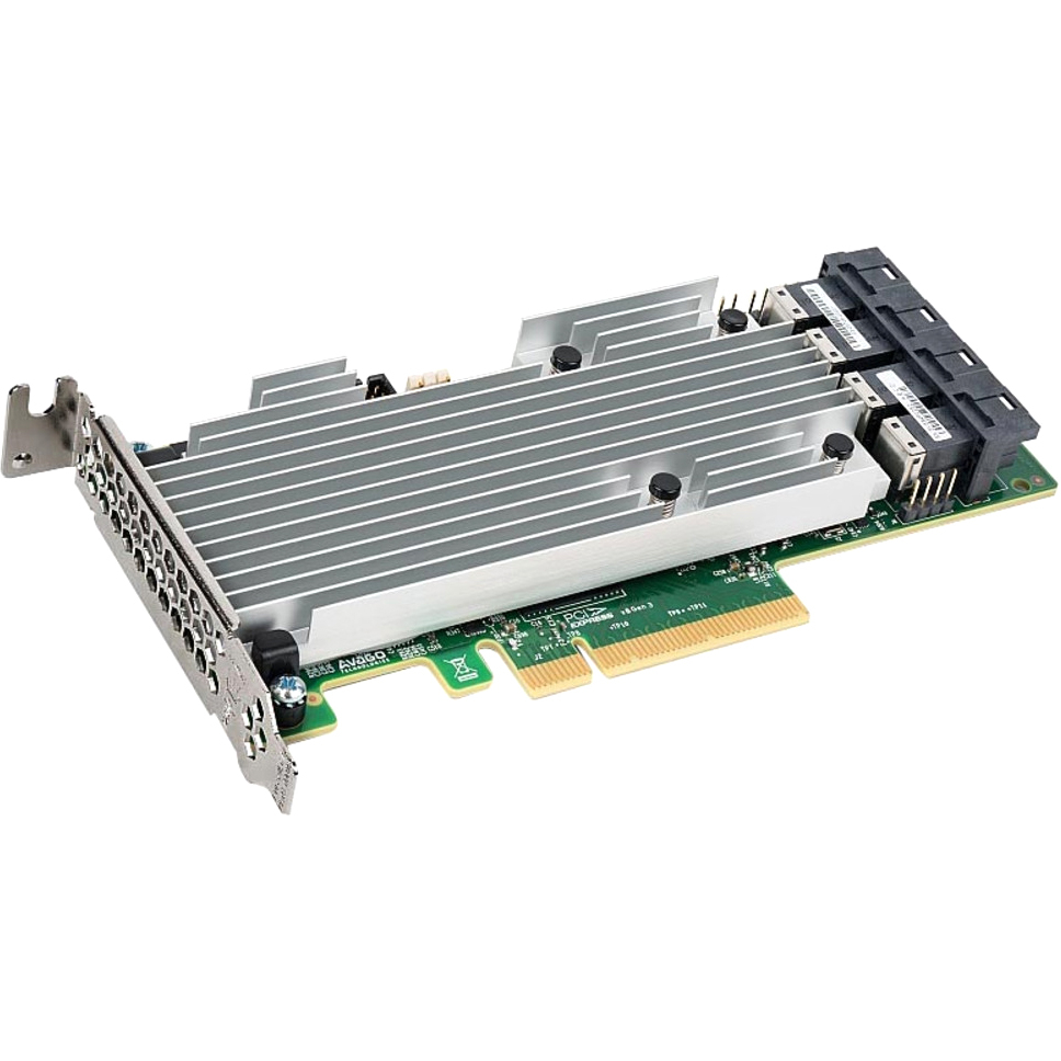 Broadcom 05-25708-001 MegaRAID SAS 9361-16i SGL (16-Port Int, 12Gb/s SAS, PCIe 3.0, 2GB DDR3)