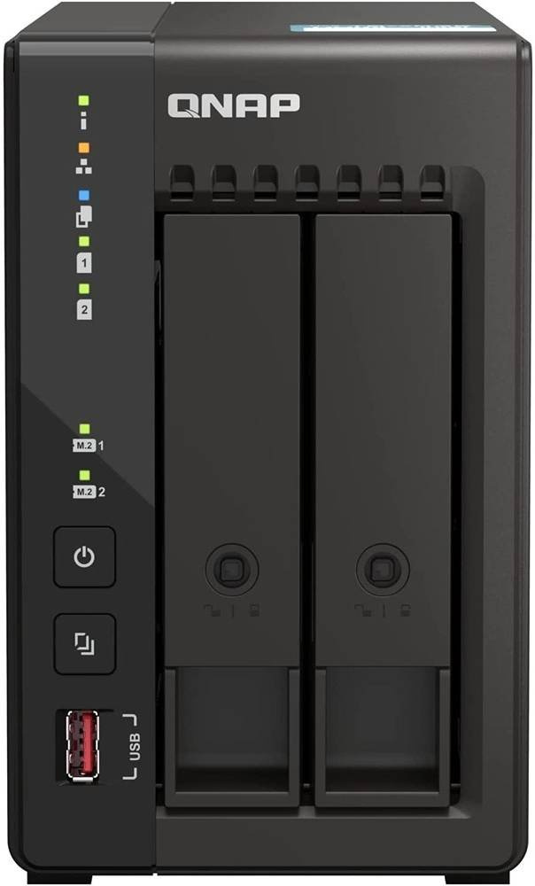 Сетевое хранилище NAS Qnap Original TS-253E-8G 2-bay настольный Celeron J6412