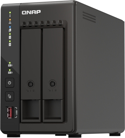 Сетевое хранилище NAS Qnap Original TS-253E-8G 2-bay настольный Celeron J6412