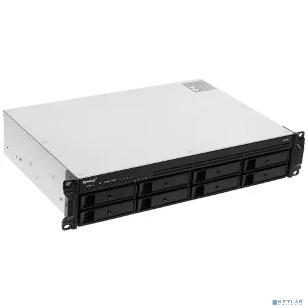 Synology RS1221+ Сетевое хранилище QC2.2GHzCPU/4GbDDR4(upto32)/RAID0,1,5,6,10/upto 8 hot plug HDDs SATA(3,5'or2,5')(upto 12 with RX418)/2xUSB3.2/1eSATA/iSCSI/4xGbE(+1Expslot)/2xIPcam(upto 40)