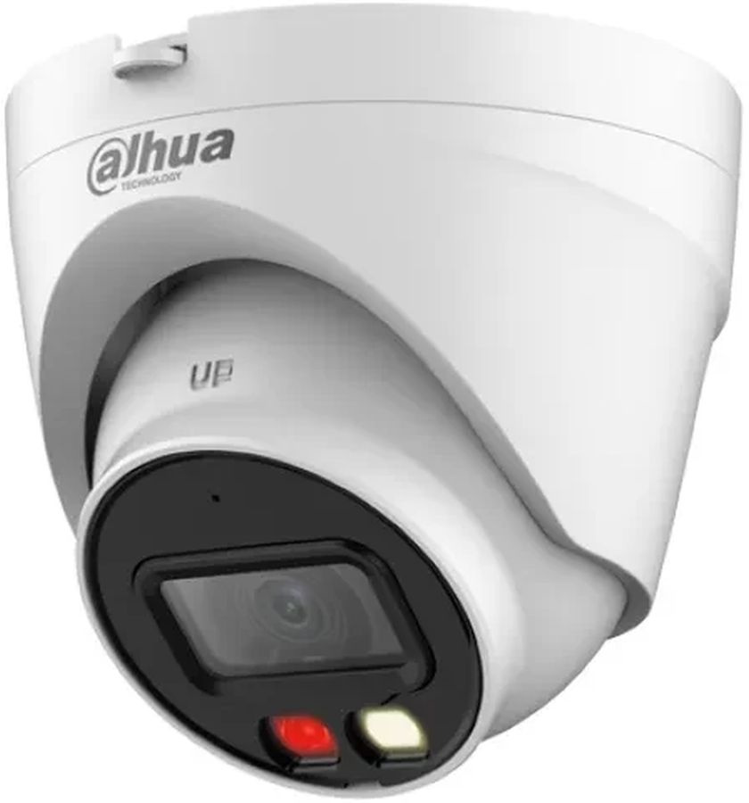 DAHUA DH-IPC-HDW1239VP-A-IL-0280B Уличная турельная IP-видеокамера SmartDualLight 2Мп, 1/2.8” CMOS, объектив 2.8мм, обнаружение людей, микрофон, ИК 30м, LED 20м, IP67, металл