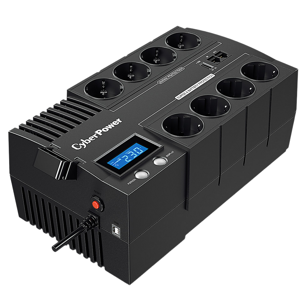 CyberPower BR700E ИБП {Line-Interactive, 700VA/390W USB/RJ11/45 (4+4 EURO) NEW}