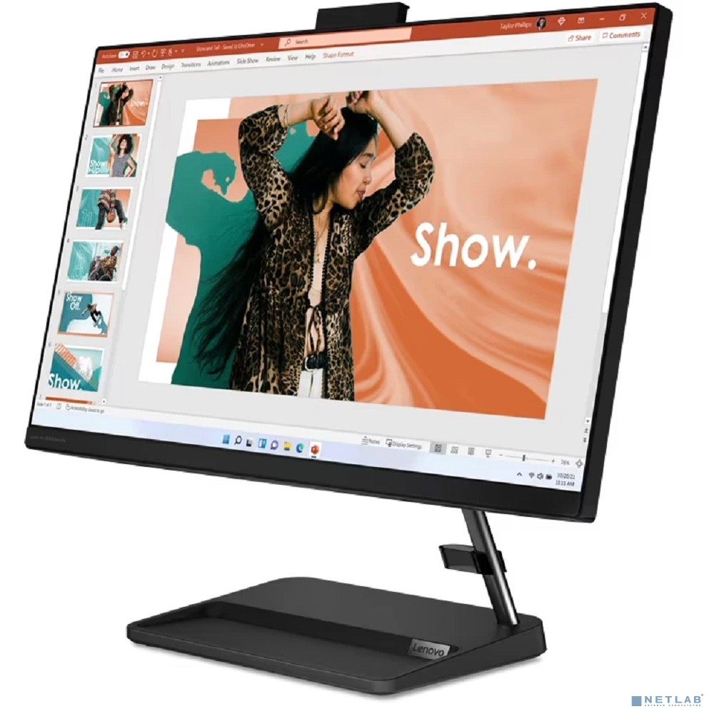 Lenovo IdeaCentre AIO 3 24IAP7 [F0GH0120RU] Black 23.8" {FHD i5-12450H(2Ghz)/8Gb/512Gb SSD/DOS/k+m}