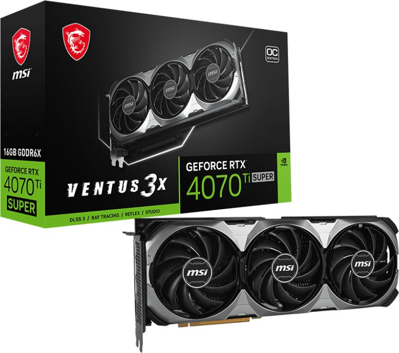Видеокарта PCIE16 RTX4070TI SUPER 16G 4070TI SUP 16 VENTUS 3X OC MSI